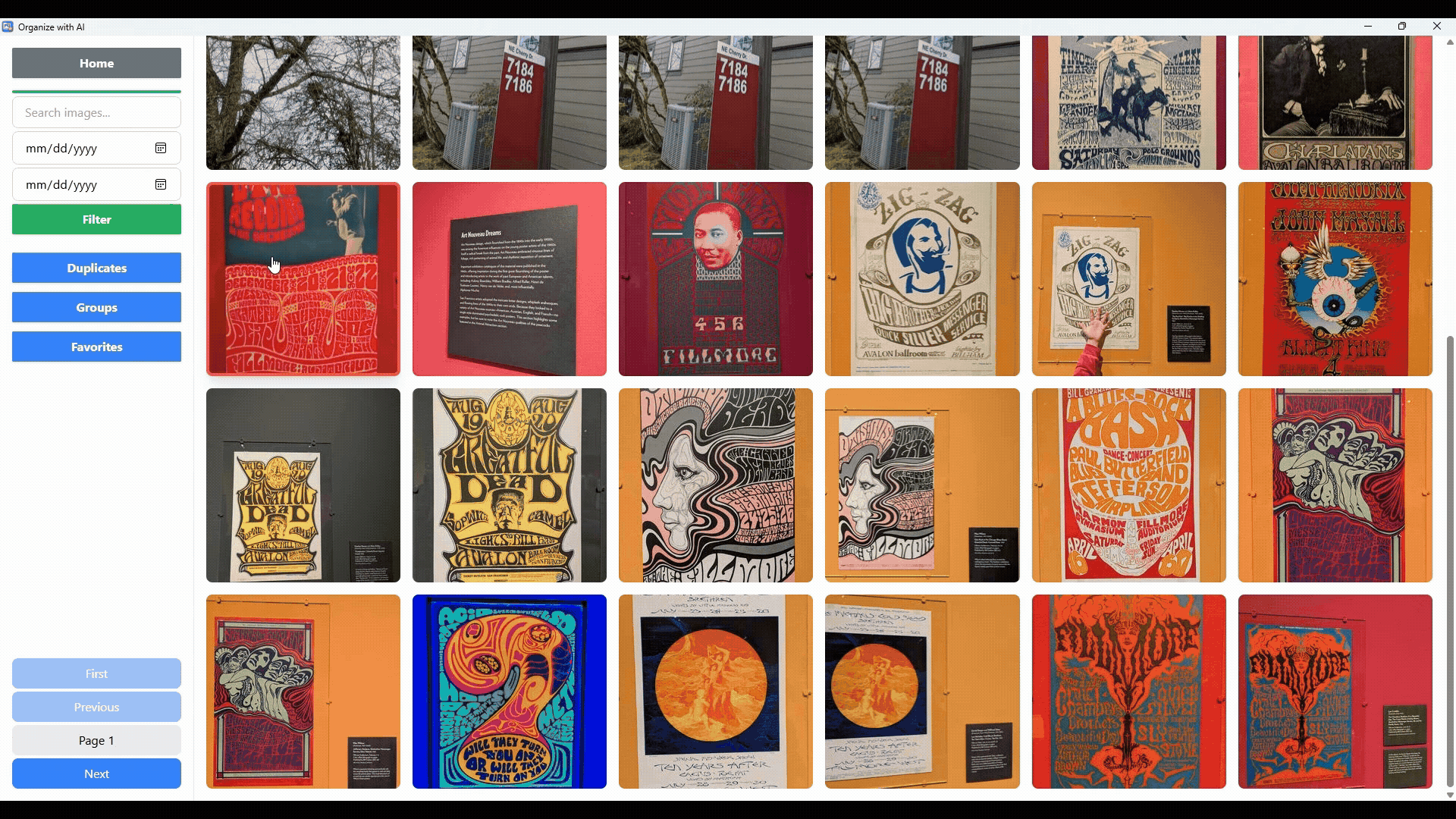 Image grouping and collections AI photo organizer feature demo